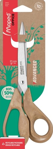 Schaar Maped Office Advanced Wood 21cm bruin 1 Stuk