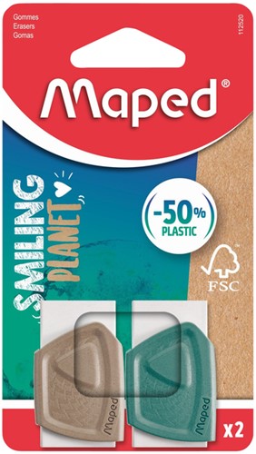 Gum Maped Smiling Planet blister à 2 stuks 2 Stuk