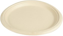 Bord IEZZY 260mm suikerriet pfas-vrij Nat 50 stuks 50 Stuk