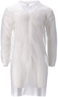 Bezoekersjas CMT L non-woven drukknopen 104cm wt 100 Stuk