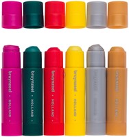 Verfstiften Bruynzeel Kids set 6 metallickleuren 6 Stuk-1