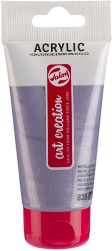 Acrylverf TAC 835 metallicviolet tube 75ml 75 Milliliter