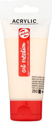 Acrylverf TAC 292 napelsgeel rood licht tube 75ml 75 Milliliter