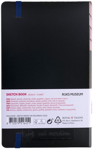 Schetsboek TAC 130x210mm Melkmeisje 1 Stuk-2