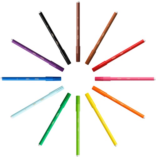 Kleurstift BicKids Visa F assorti 12 Stuk-2