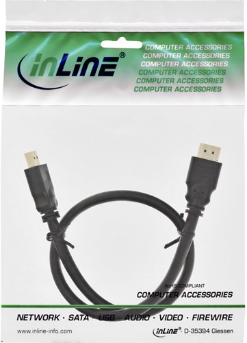 Kabel inLine HDMI 5 meter zwart 1 Stuk-2