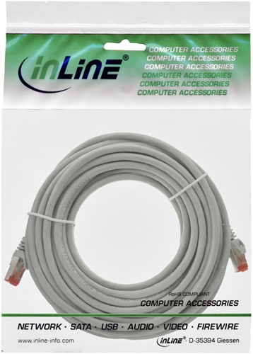 Kabel InLine Cat.6 S FTP koper 10 meter grijs 1 Stuk-2