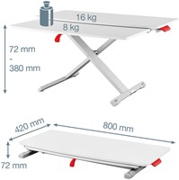 Zit-sta bureau Leitz Ergo Cosy met schuiflade 1 Stuk-3