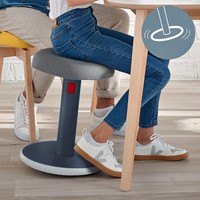 Actieve zit-sta kruk Leitz Ergo Cosy grijs 1 Stuk-4