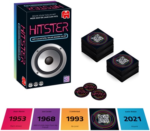 Kaartspel Hitster 16+ waar muziek in zit 1 Stuk-3