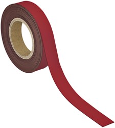 Magneetband MAUL schrijfbaar 10mx30mmx1mm rood 1 Stuk