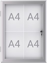 Buiten- binnenvitrine MAULexcite 4xA4 slot 1 Stuk