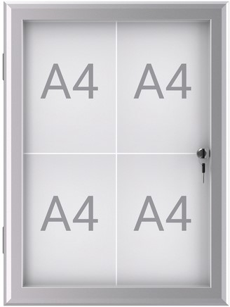 Buiten- binnenvitrine MAULexcite 4xA4 slot 1 Stuk