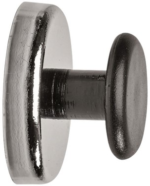 Magneet met knop MAUL Ø36mm trekkracht 5kg chr/zw 1 Stuk-2