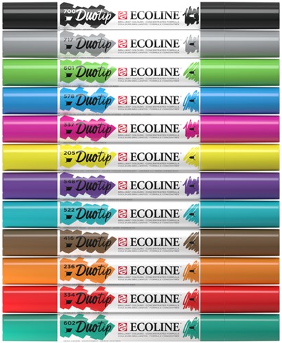 Duotip Talens Ecoline set 12 stuks basis 12 Stuk