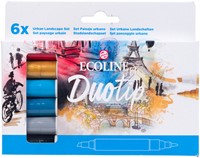 Duotip Talens Ecoline set 6 stuks stadslandschap 6 Stuk-3