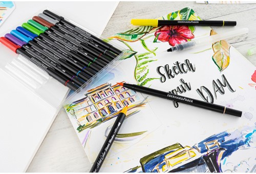 Sketchmarker Eberhard Faber 12st ass 12 Stuk-3