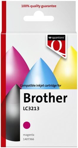 Inktcartridge Quantore Brother Lc3213 rood 1 Stuk