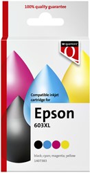 Inktcartridge Quantore Epson 603XL zwart+3kleur 4 Stuk