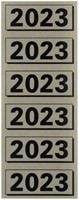 Rugetiket Elba 2023 57x25mm grijs 20 Vel