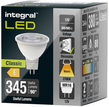 Ledlamp Integral MR16 2700K warm wit 4.6W 380lumen 1 Stuk-2