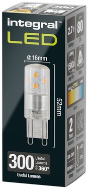 Ledlamp Integral G9 2700K warm wit 2.7W 300lumen 1 Stuk-2