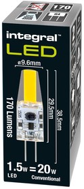 Ledlamp Integral G4 4000K koel wit 1.5W 170lumen 1 Stuk-2