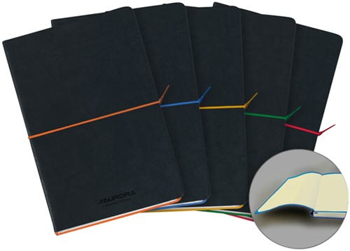 Notitieboek Aurora Tesoro A5 100blz lijn 80gr ass 1 Stuk