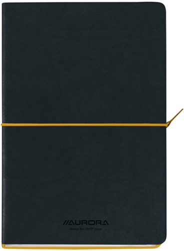 Notitieboek Aurora Tesoro A5 100blz lijn 80gr geel 1 Stuk