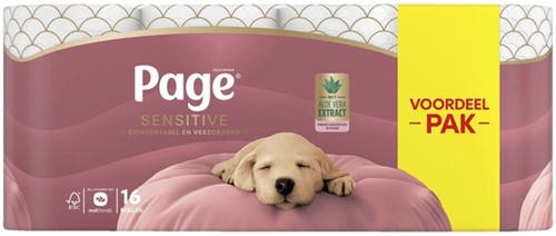 Toiletpapier Page Sensitive Aloe Vera 3lgs 16 Rol