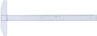 Tekenhaak Aristo GeoCollege 75cm transparant 1 Stuk