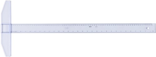 Tekenhaak Aristo GeoCollege 75cm transparant 1 Stuk