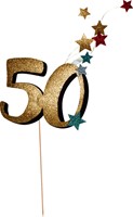 Glitterkarton Folia 50x70cm 300gr 5vel goud 5 Vel-2