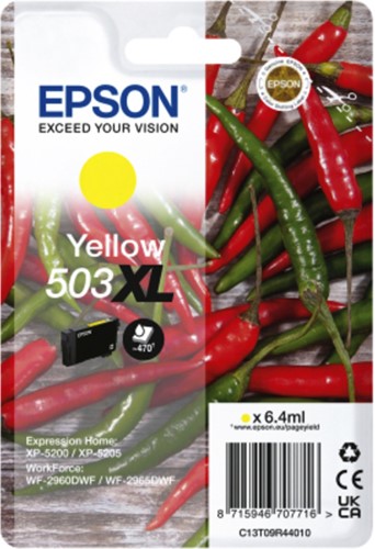 Inktcartridge Epson 503XL T09R44 geel 1 Stuk
