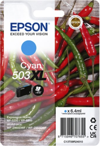 Inktcartridge Epson 503XL T09R24 blauw 1 Stuk