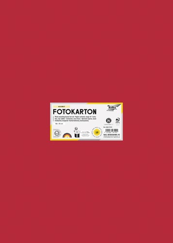 Fotokarton Folia 300gr 50x70cm 10vel 20 vuurrood 1 Stuk