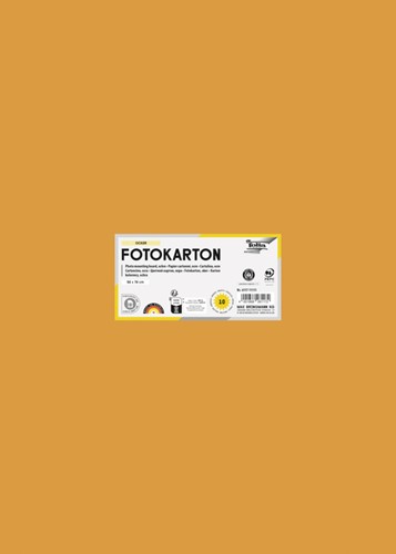 Fotokarton Folia 300gr 50x70cm 10vel 17 oker 1 Stuk