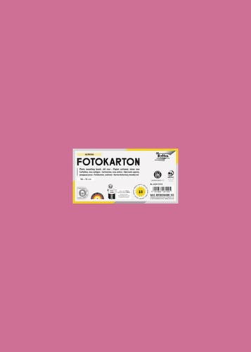 Fotokarton Folia 300gr 50x70cm 10vel 29 oudroze 1 Stuk