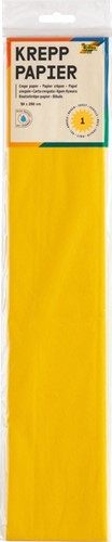 Crepepapier Folia 50x250cm 10vel 106 geel 1 Stuk
