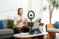 Ringlamp Ken L1000 Bicolour met webcam mount 1 Stuk-1