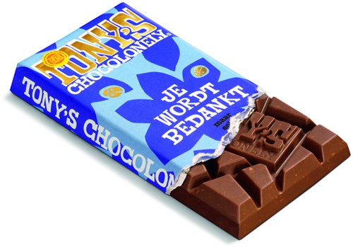 Chocolade Tony Chocolonely je wordt bedankt 180 Gram-2