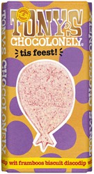 Chocolade Tony Chocolonely tis feest reep 180gr 180 Gram
