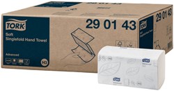 Handdoek Tork H3 Advanced 2laags 226x230mm wit 15 pak