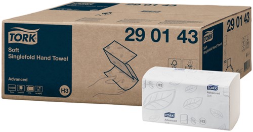 Handdoek Tork H3 Advanced 2laags 226x230mm wit 15 pak