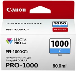 Inktcartridge Canon PFI-1000 blauw 1 Stuk