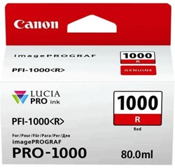 Inktcartridge Canon PFI-1000 rood 1 Stuk