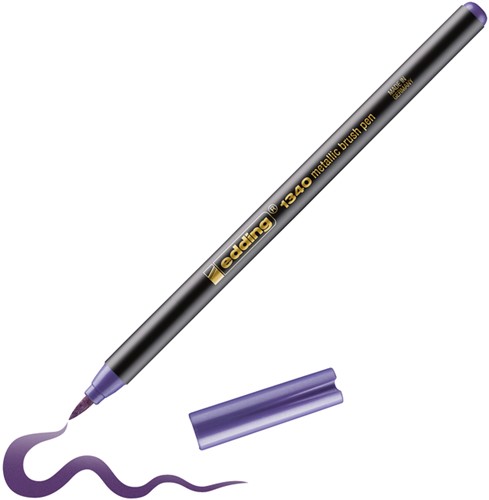 Brushpen edding 1340 metallic violet 1 Stuk-3