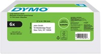 Etiket Dymo LabelWriter adressering 25x54 6st wit 6 Rol