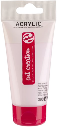 Acrylverf TAC 390 pastelroze tube 75ml 75 Milliliter