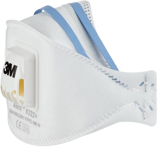 Stofmasker 3M Aura 9322+ FFP2 ventiel 5st 5 Stuk-2